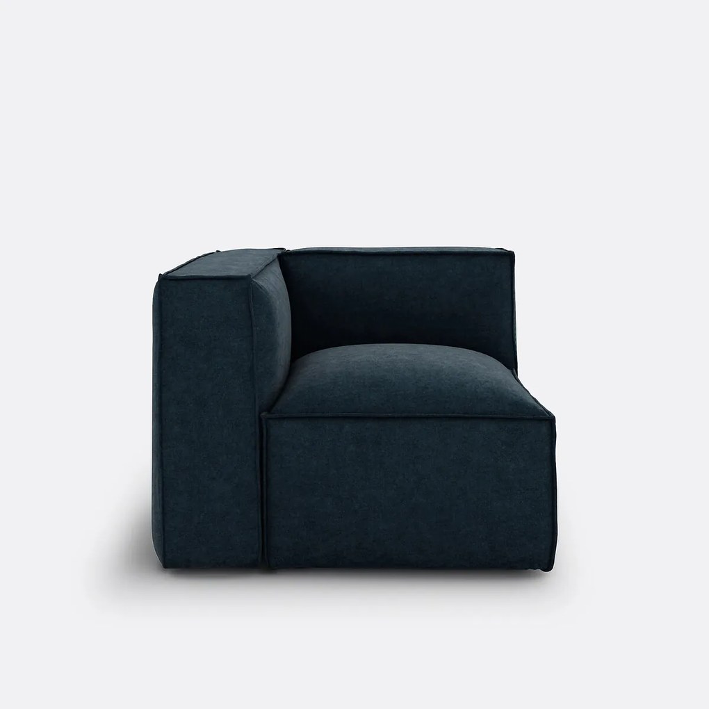 Modulaire hoekbank van getextureerd fluweel, Seven