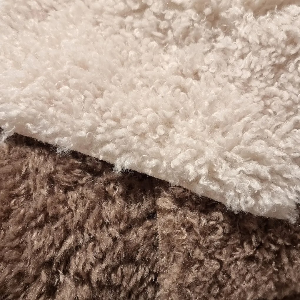 Teddy Fauteuil Zonder Armleuningen Bruin