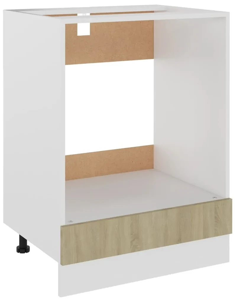 vidaXL Ovenkast 60x46x81,5 cm spaanplaat sonoma eikenkleurig