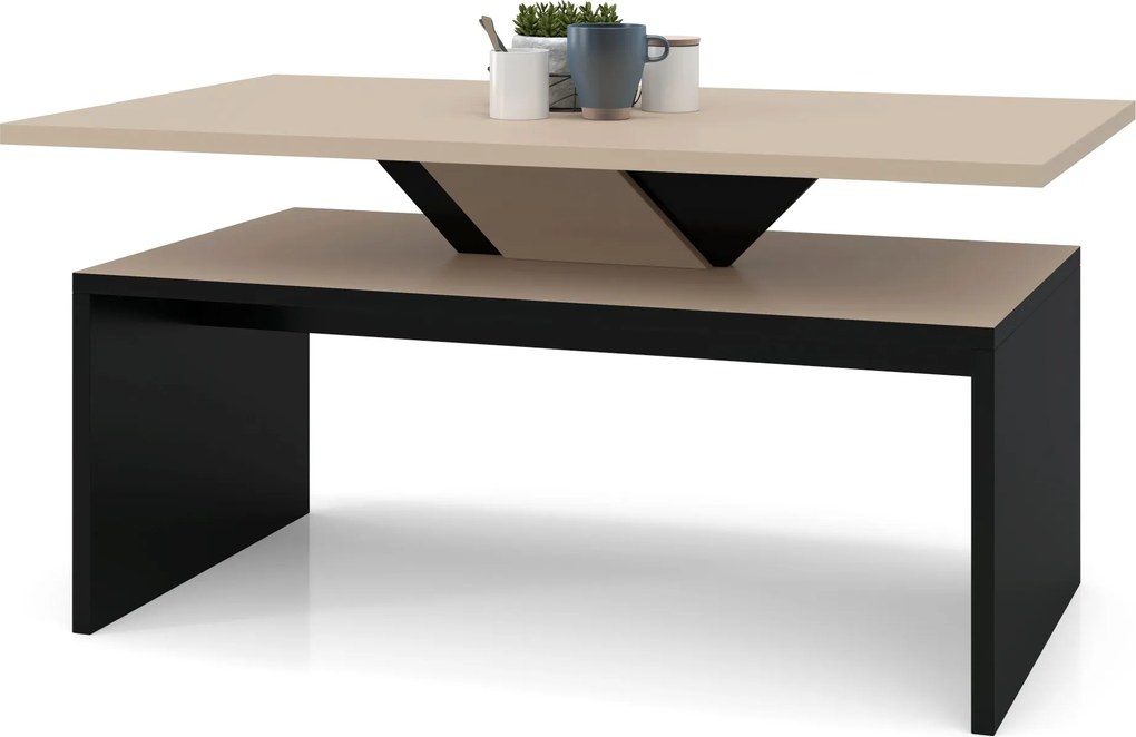 SISI beige / zwart, salontafel