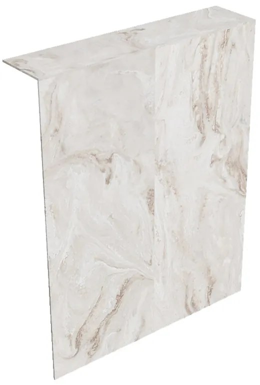 Mondiaz Hope toiletplaat solid surface 100x125cm frappe niet voorgeboord