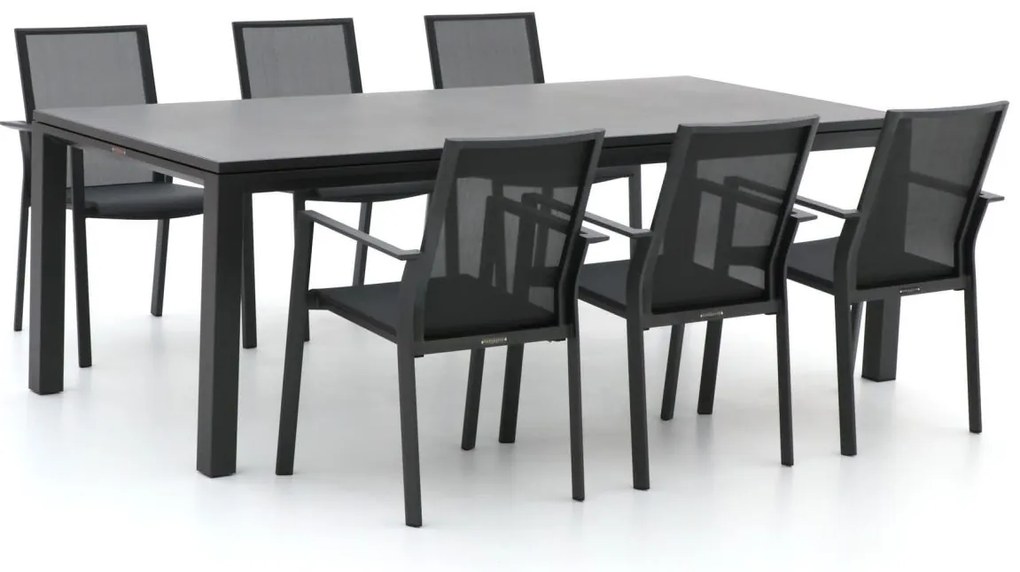 Bernstein Amberg/Mannheim 220cm dining tuinset 7-delig stapelbaar/uitschuifbaar