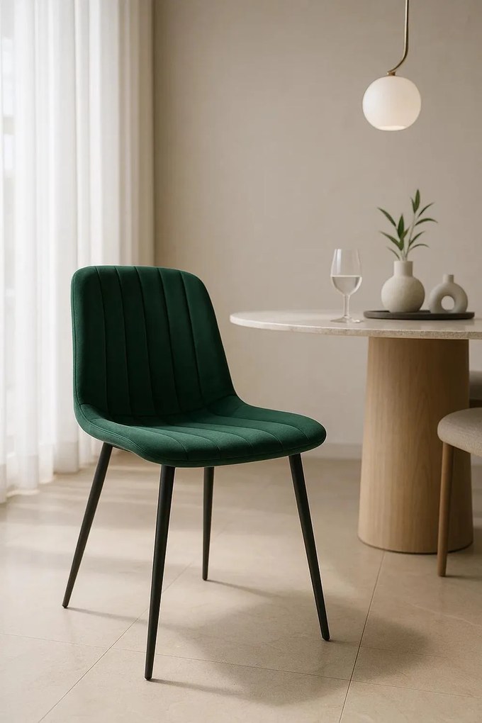 Fluwelen Miller Black Stoel