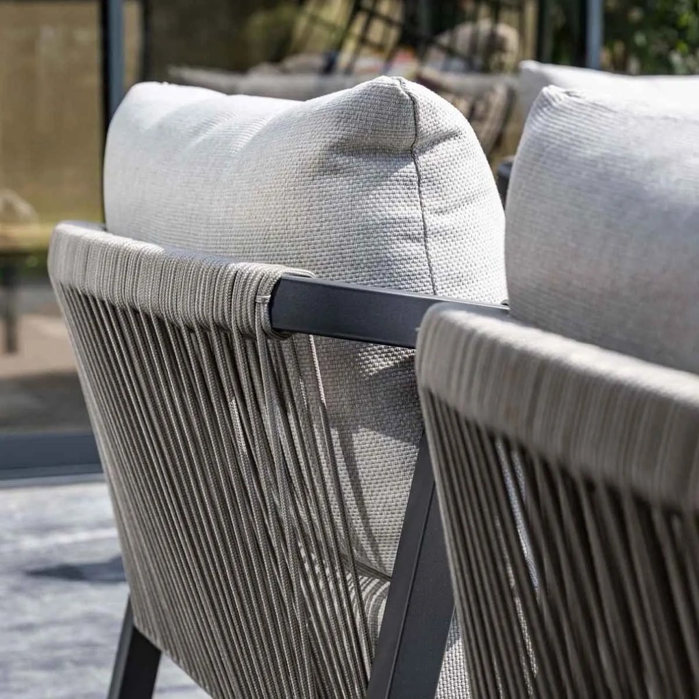 Garden Impressions Tarera loungeset 4-delig - donker grijs