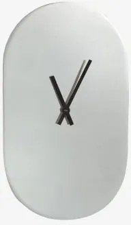Ovale Wandklok 35x20 Cm Van Roestvrij Staal Daffiel Roestvrij Staal - Sklum