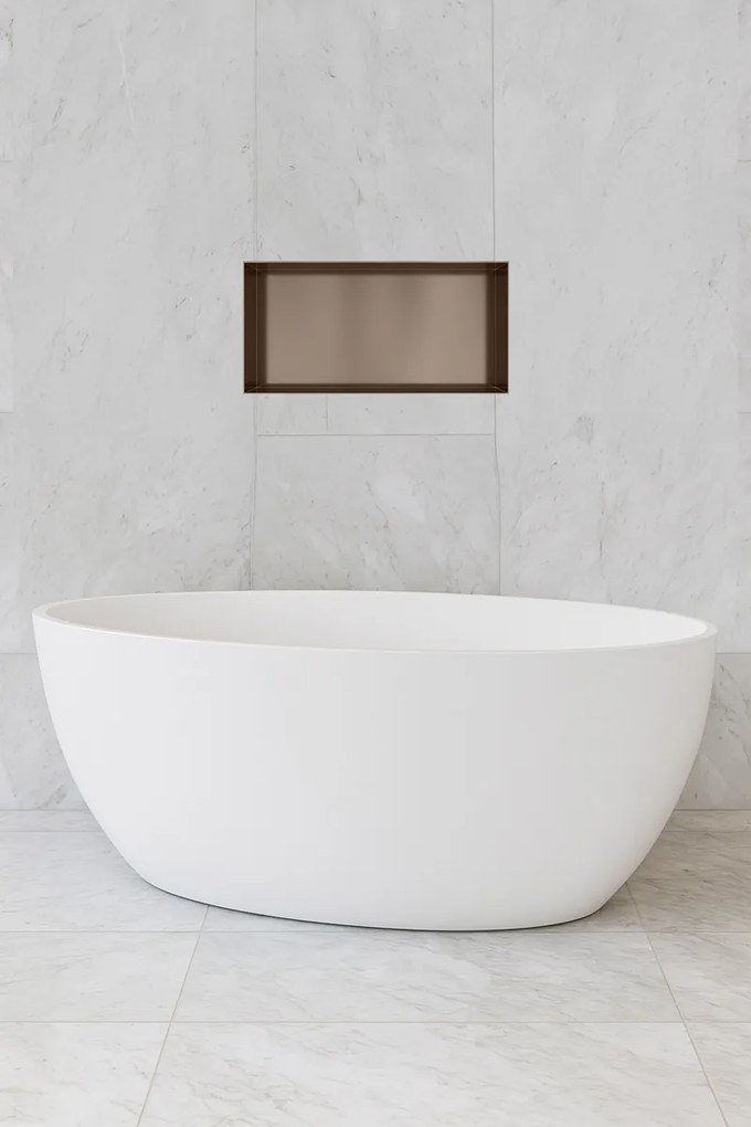 Hotbath &More frameless inbouwnis 30x60x10cm tuscan bronze