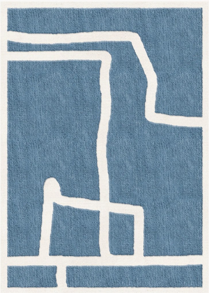 Handgeweven laagpolig wollen Gotland