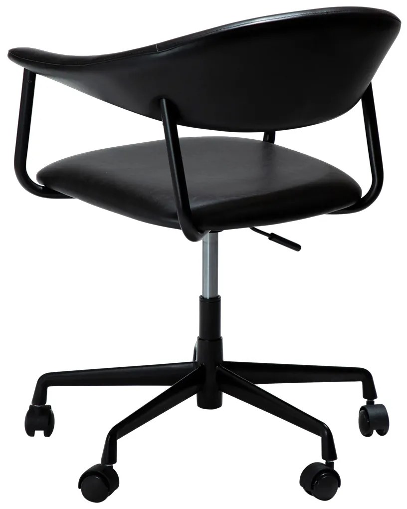 Dan-Form Rover Design Bureaustoel Zwart Kunstleer