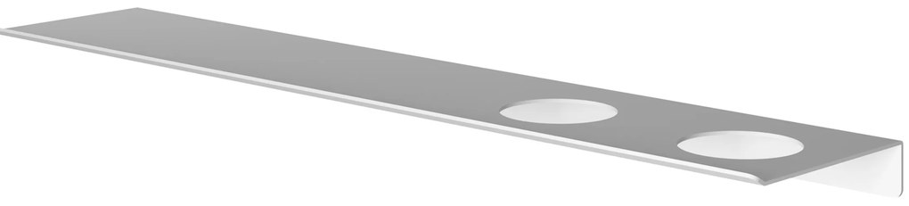 Hotbath &More planchet 60cm met twee uitsparingen voor een zeepdispenser of beker wit