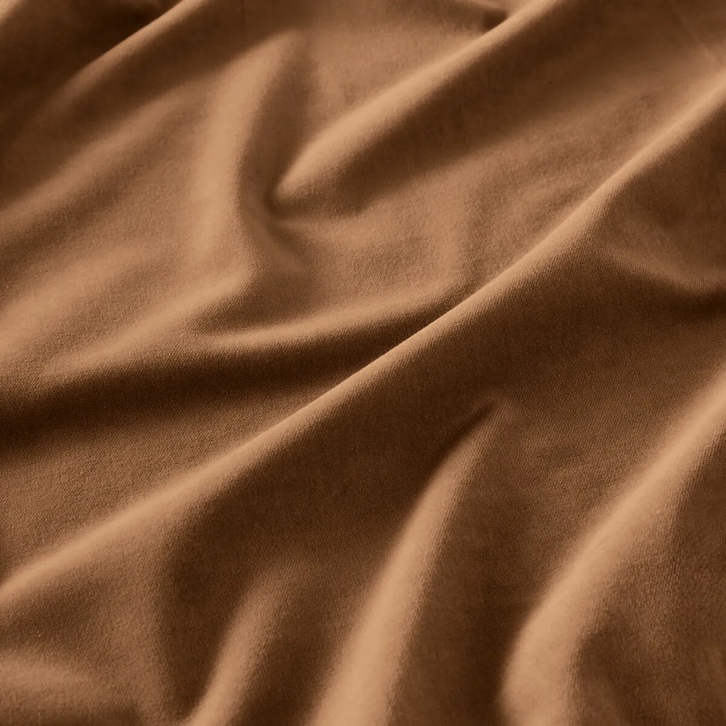 Gordijn in fluweel met aangerimpeld biesje, Velvet