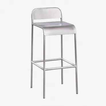 Set Van 2 Hoge Krukken Van Roestvrij Staal Narnial Roestvrij Staal & ↑75 Cm - Sklum