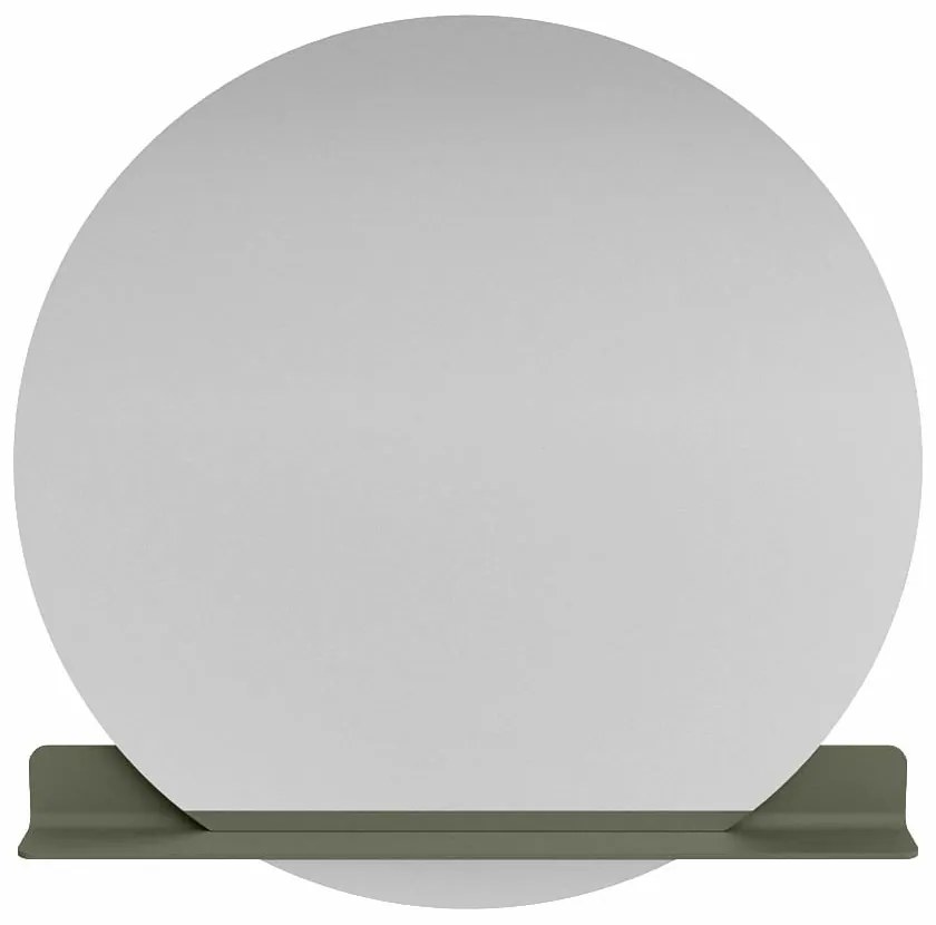 Mondiaz Spot spiegel rond Ø120cm met planchet army