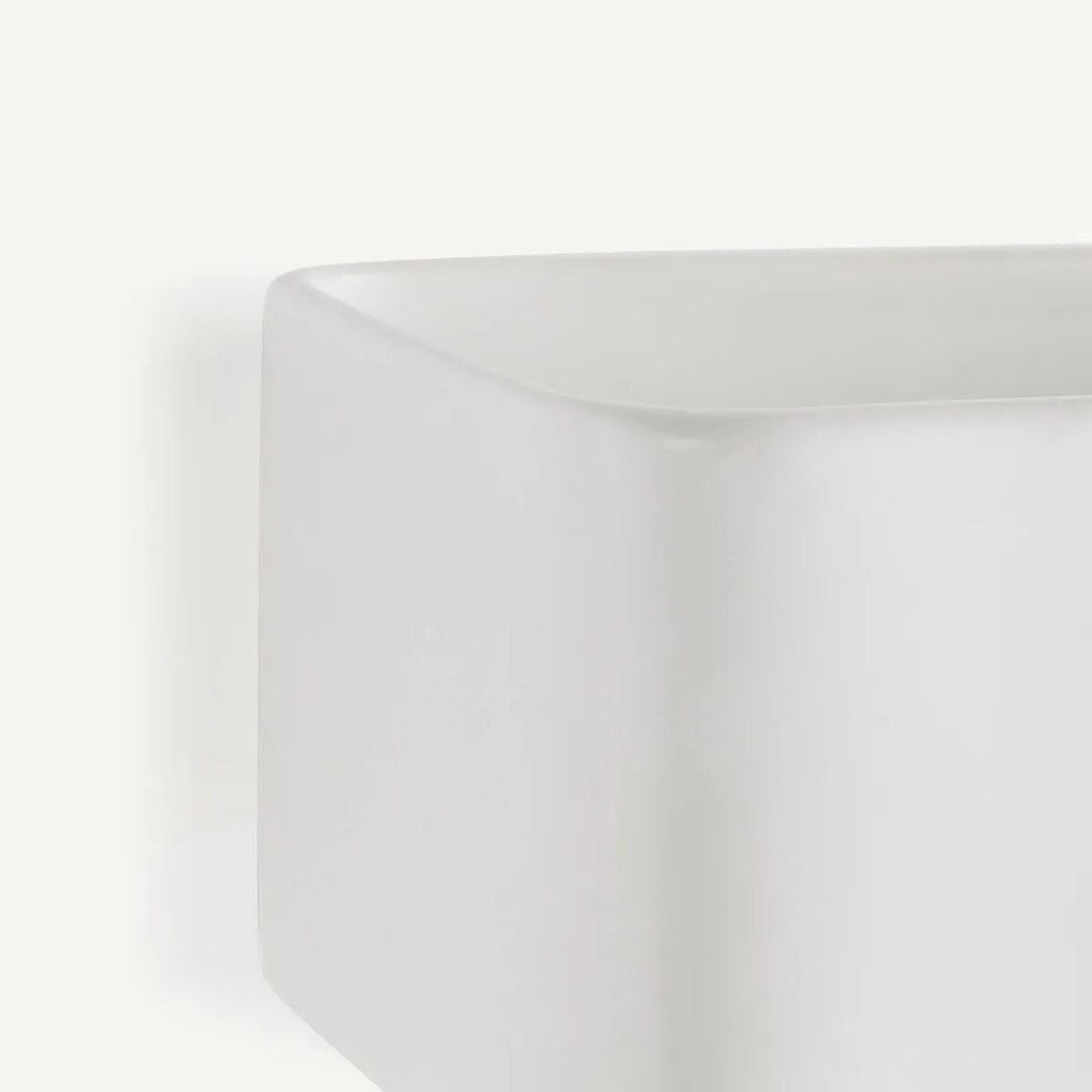 Rechthoekige wandlamp in keramiek, Debou