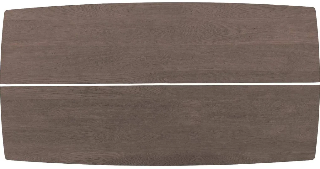 Goossens Excellent Eettafel Floyd, Semi rechthoekig 180 x 100 cm met split