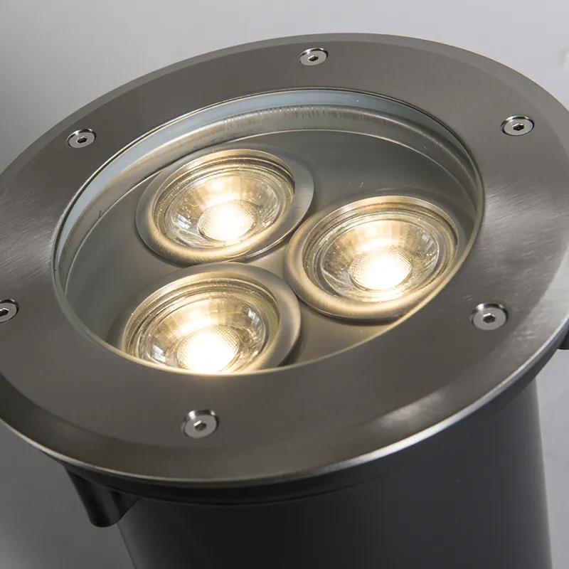 Buitenlamp Grondspot staal RVS IP67 - Tribus Design, Modern GU10 Buitenverlichting