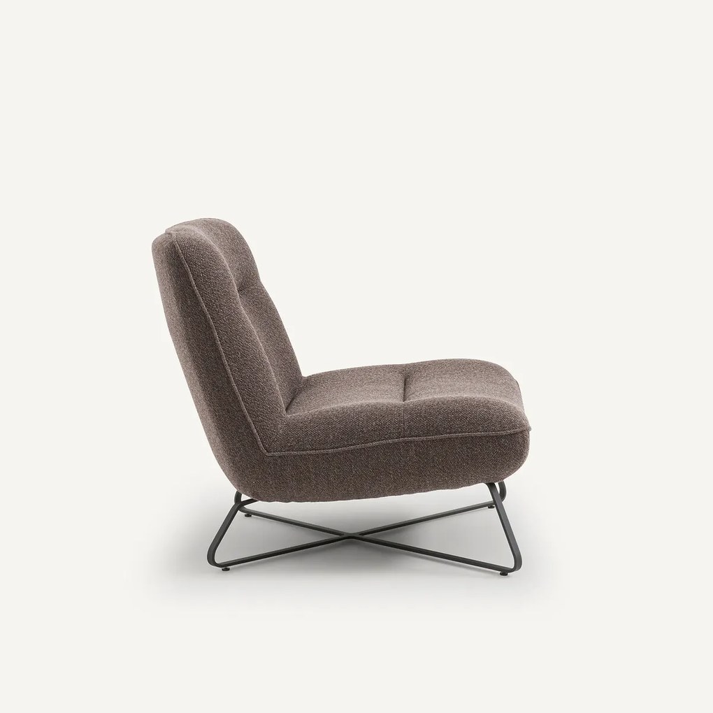 Fauteuil in bouclé stof, Helma