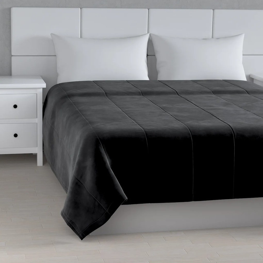 Dekoria Sprei Velvet, zwart