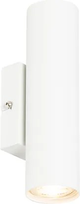 Moderne wandlamp wit 2-lichts GU10 50mm - Jeana