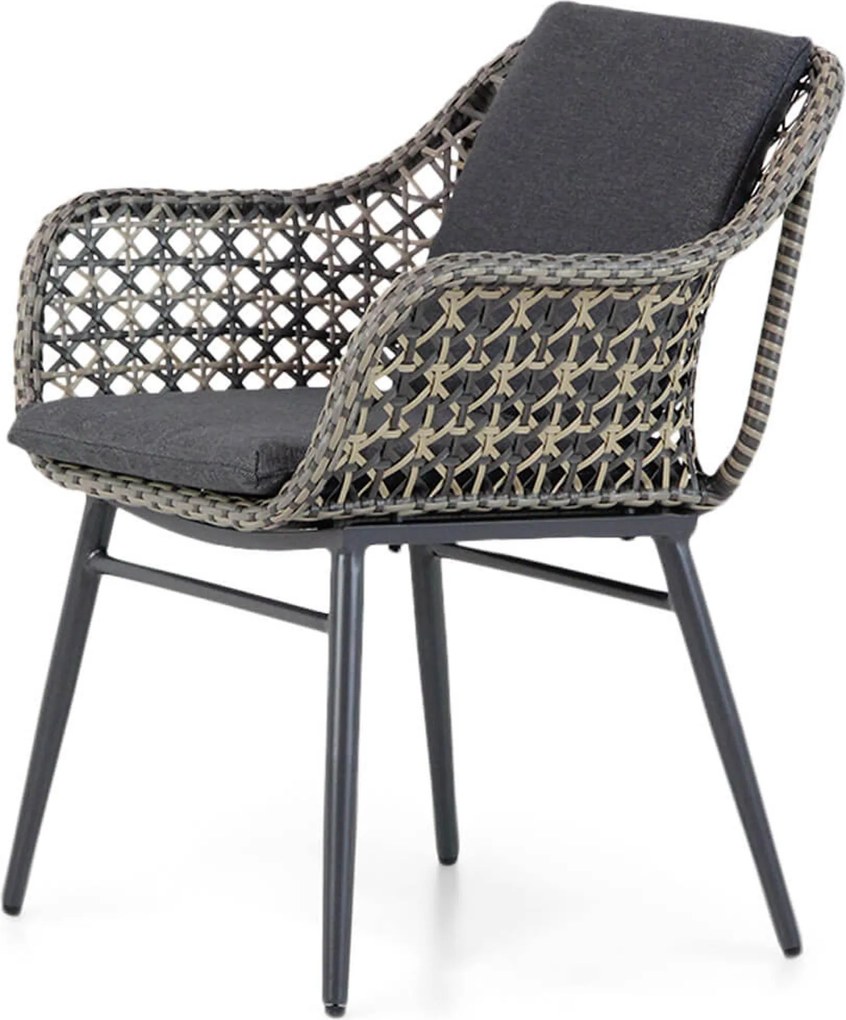 Tuinset 4 personen 180 cm Wicker Taupe Lifestyle Garden Furniture Dolphin/Veneto