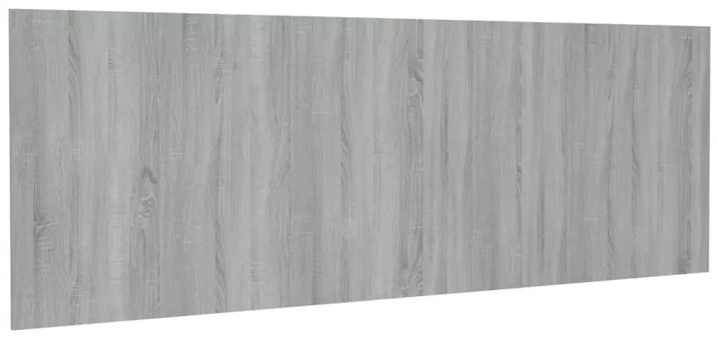 vidaXL Hoofdbord wandmodel 240x1,5x80 cm bewerkt hout grijs sonoma
