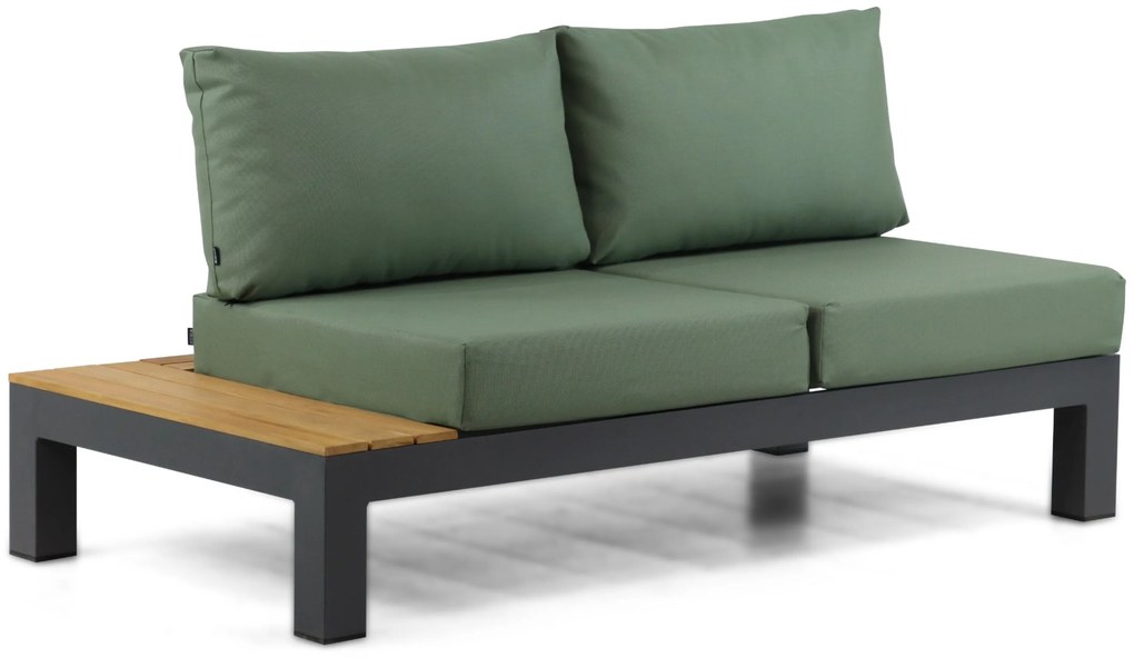Loungeset 5 personen Aluminium/Teak Grijs Lifestyle Garden Furniture Vittoria