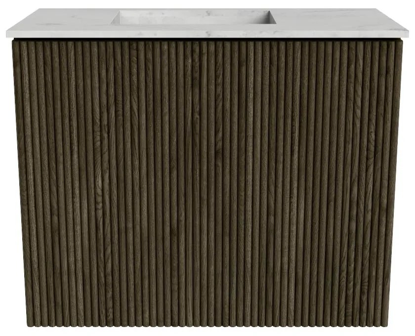 Mondiaz Joya DLux 50cm toiletmeubel shadow met wastafel faye links zonder kraangat opalo