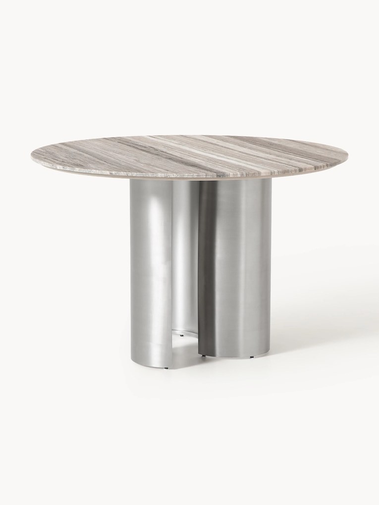 Ronde eettafel Noam met marmeren tafelblad