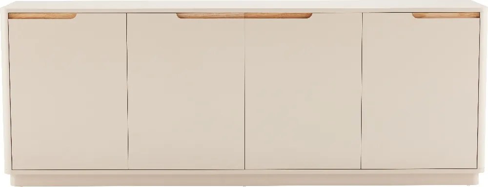 Mat Dressoir Grijsbeige 200 Cm - 200x40x75cm.
