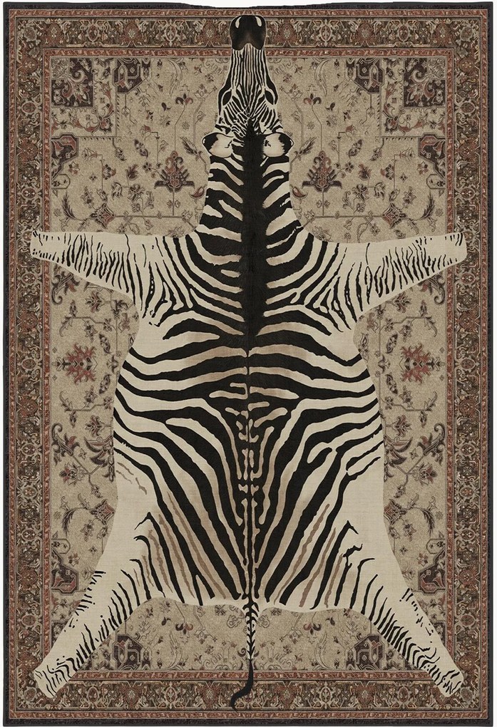 Wasbaar laagpolig vloerkleed Safari