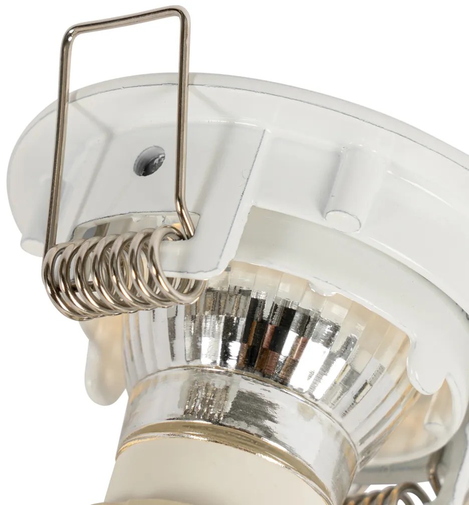 Set van 6 inbouwspots wit GU10 35mm - Edu