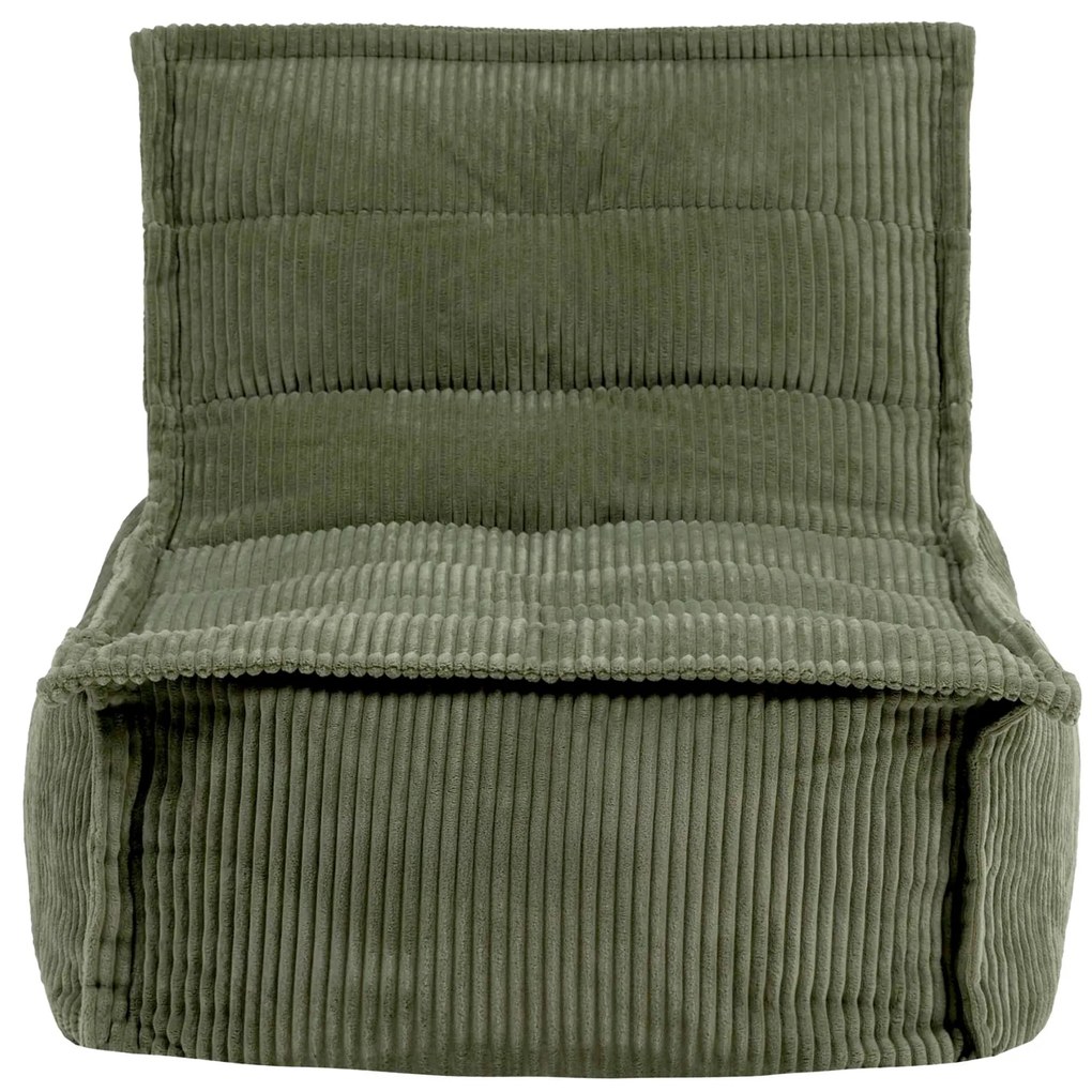 Dolce Zitzak Stoel Cord Lounger - Groen