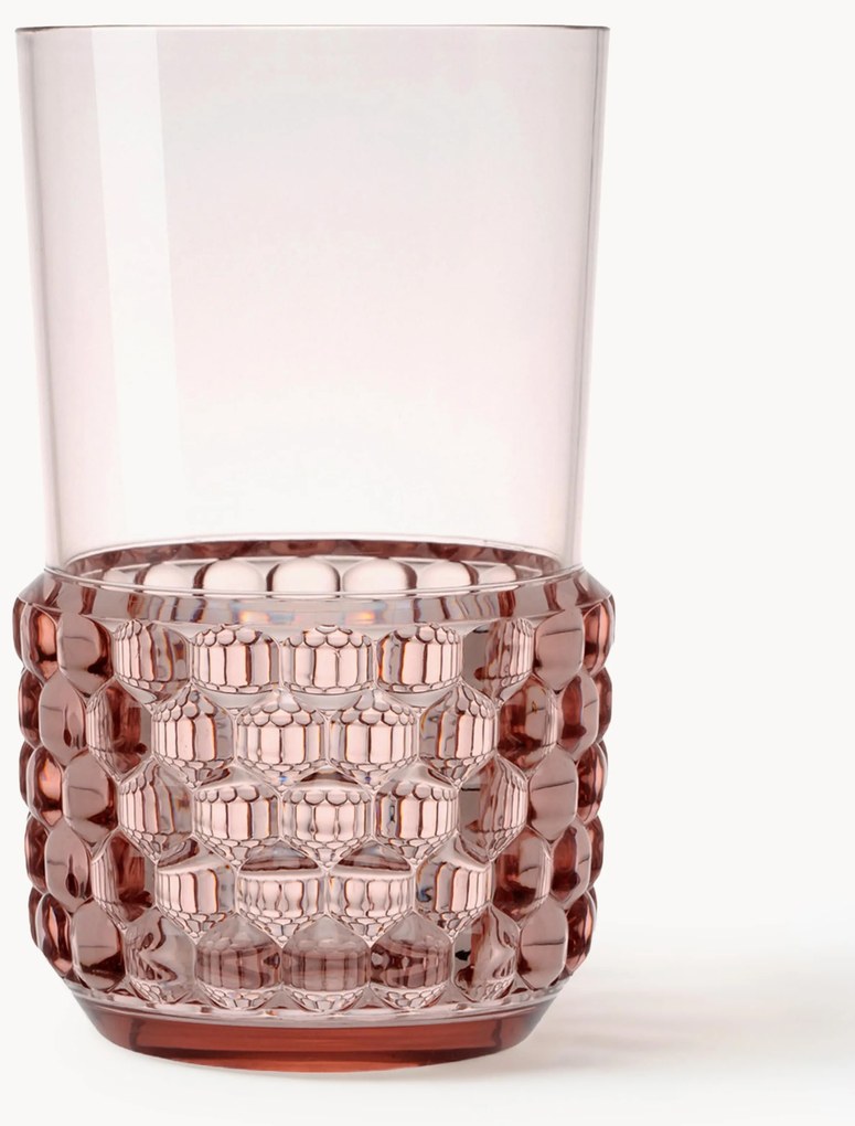 Waterglazen Jellies met structuurpatroon, 4 stuks
