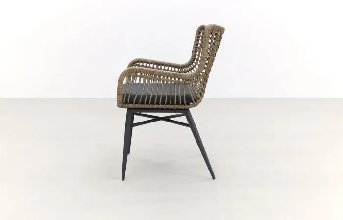 Jasmine/Taste Ambassador 6-persoons dining tuinset 240x100 cm. - Black/Naturel mix