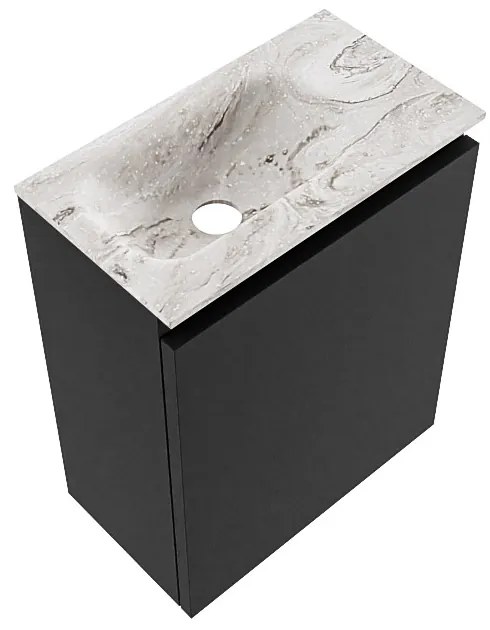 Mondiaz Ture DLux toiletmeubel 40cm urban met wastafel glace links zonder kraangat