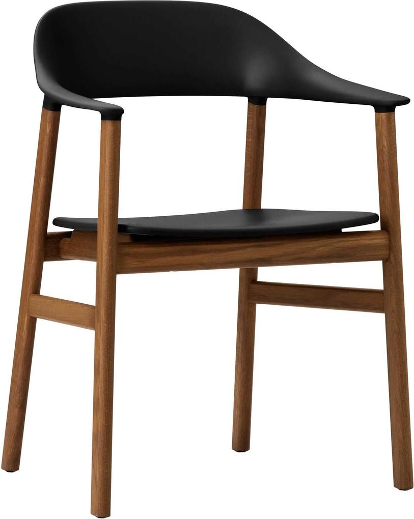 Normann Copenhagen Herit Armchair Smoked Oak stoel zwart