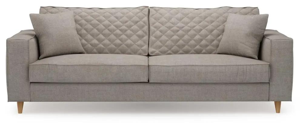 Rivièra Maison - Kendall Sofa 3,5 Seater, cotton, stone - Kleur: grijs
