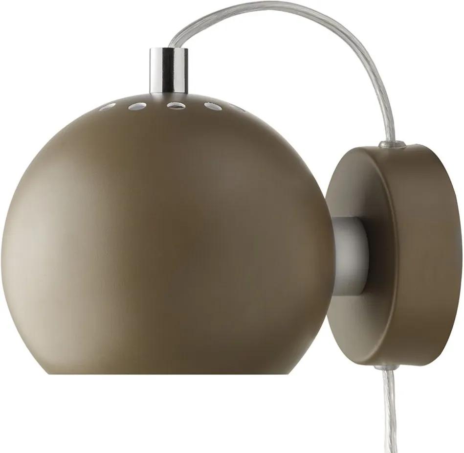 Frandsen Ball wandlamp LED mat bruin