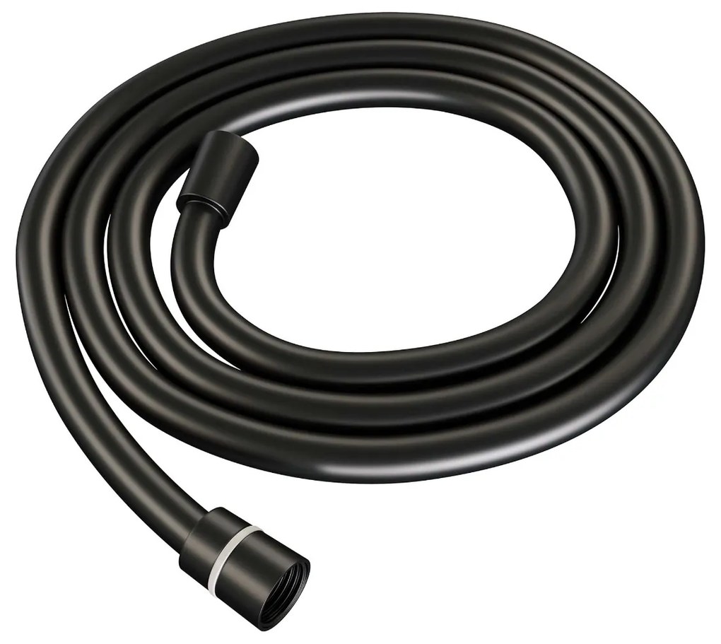 Brauer Black Carving thermostatische inbouw regendouche met staafhanddouche, plafondarm, glijstang en hoofddouche 20cm set 89 zwart mat