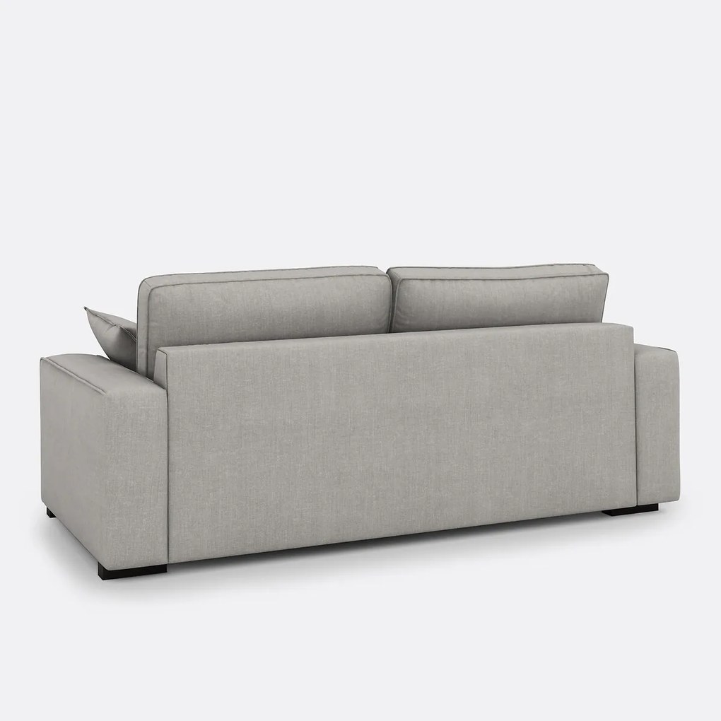 Slaapbank van katoen en linnen, 2, 3 of 4 zits, Comfort Bultex® Cécilia