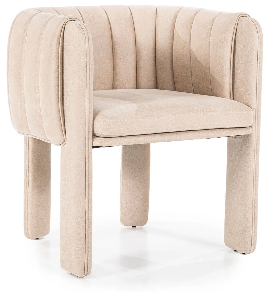 Eleonora Liselore Beige Design Eetkamerstoel