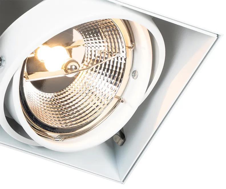 Inbouwspot wit GU10 AR111 trimless 2-lichts - Oneon Modern GU10 Binnenverlichting Lamp