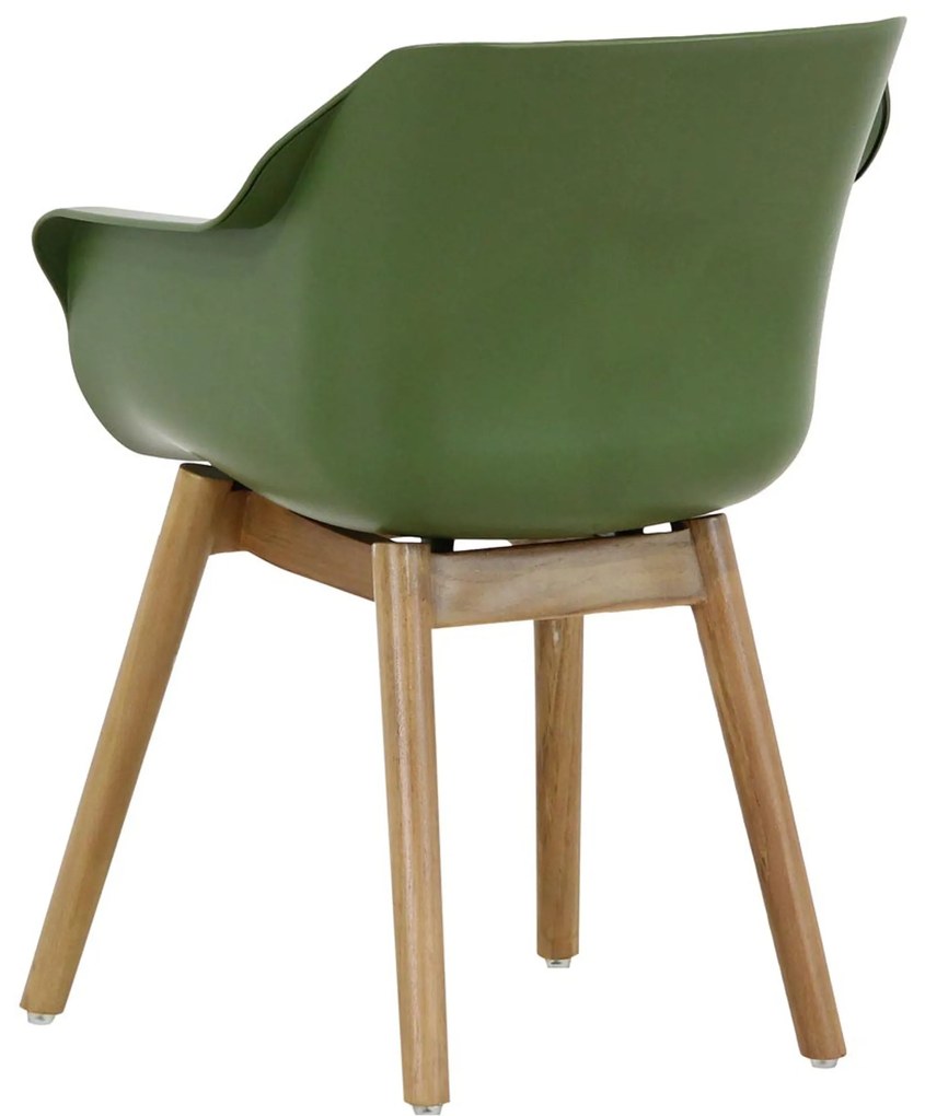 Tuinset Ronde Tuintafel 4 personen 120 cm Kunststof Groen Hartman Sophie