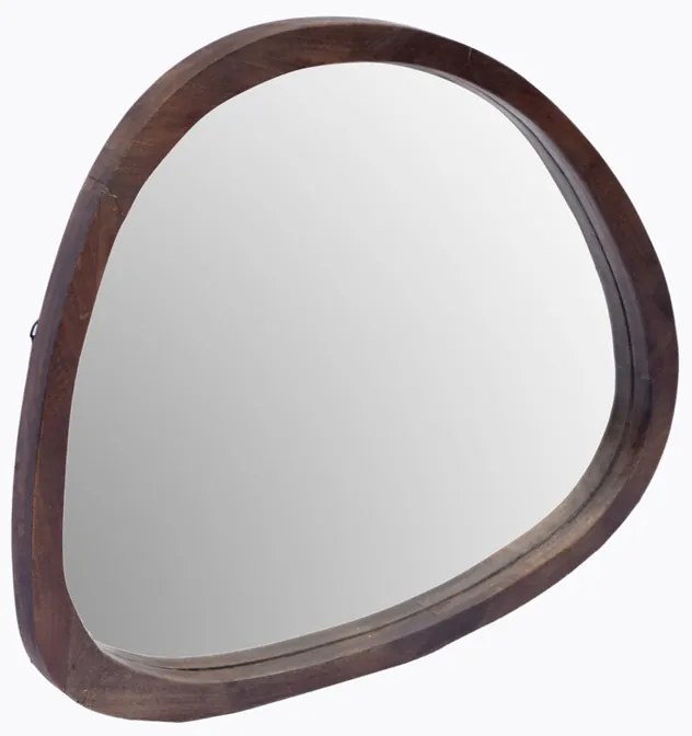 Livingfurn Joy wandspiegel 80cm donkerbruin