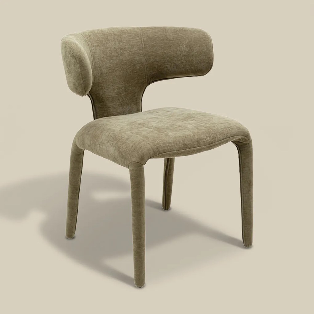 Kare Design Tobi Eetkamerstoel Stof Groen