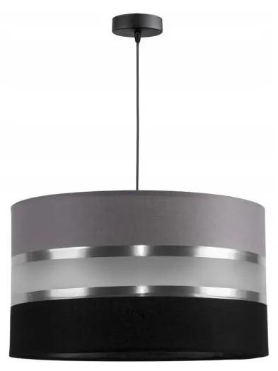 Hanglamp aan koord CORAL 1xE27/60W/230V zwart grijs