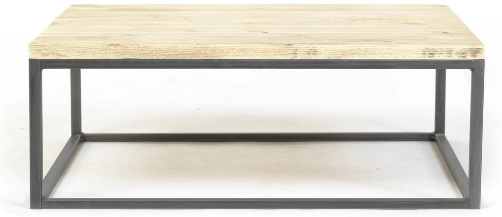 Salontafel IVO STEIGERHOUT METAAL | 120cm x 60 CM | Black-Wash