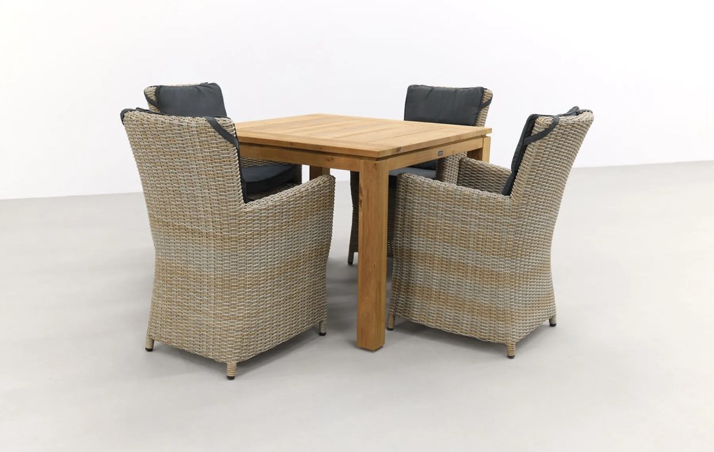 Mante Dessert/Rome brown 100 cm. tuinset - 5-delig - Op=Op