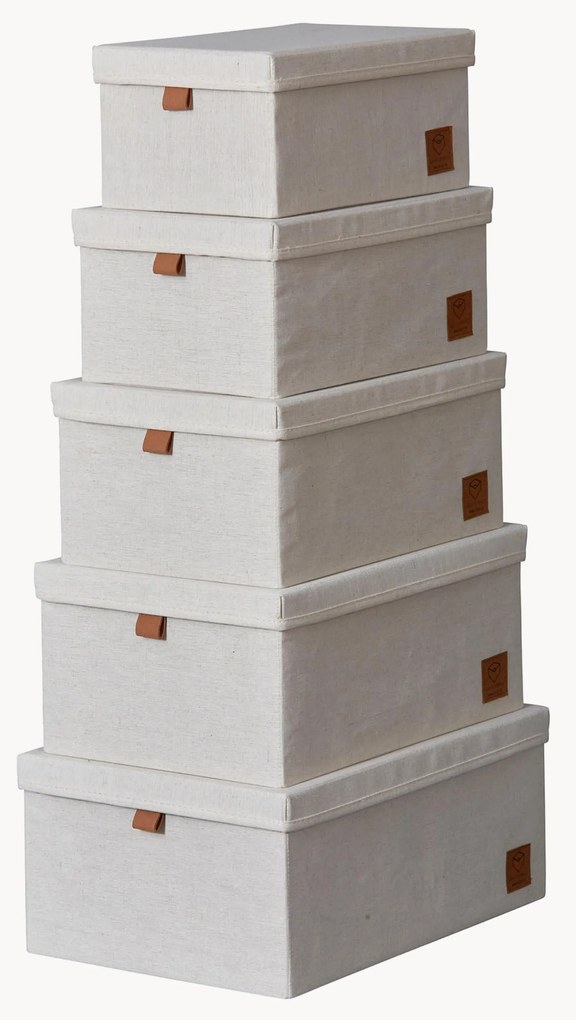 Opbergdozen Premium, 5 stuks