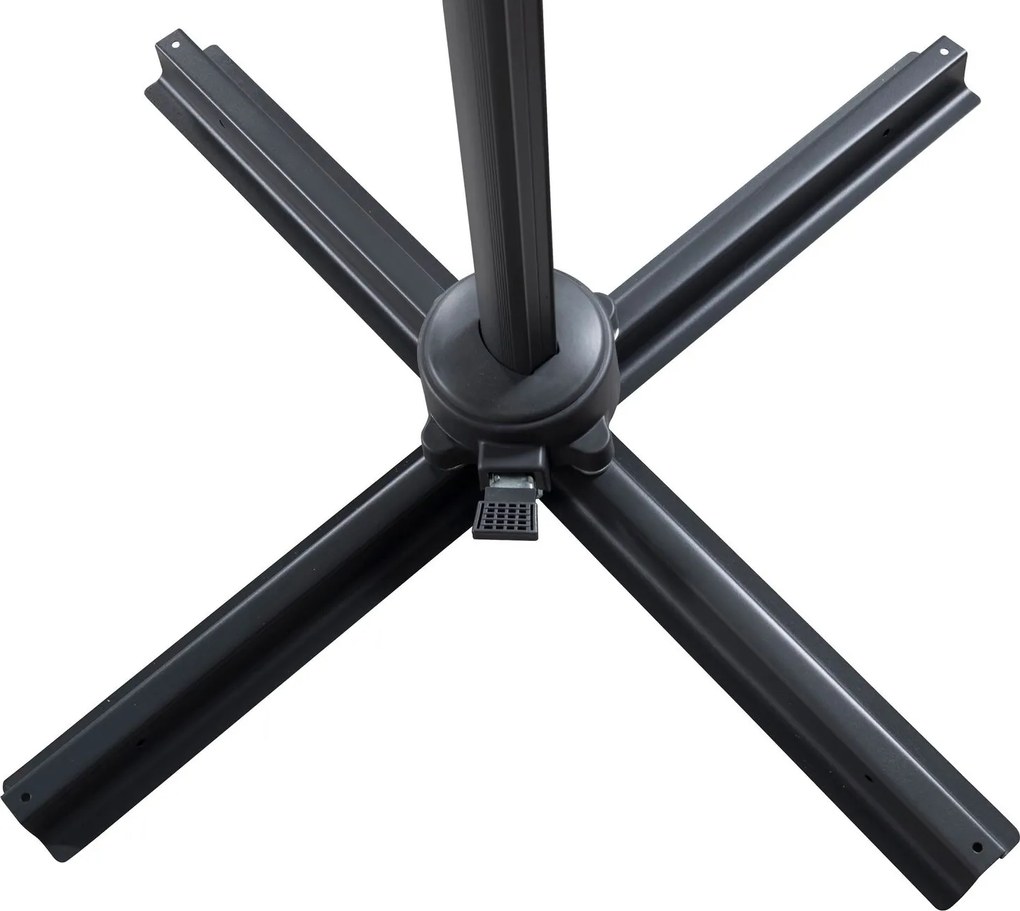 The Outsider Ronde Zweefparasol - Jip - Zwart - 300cm - The Outsider