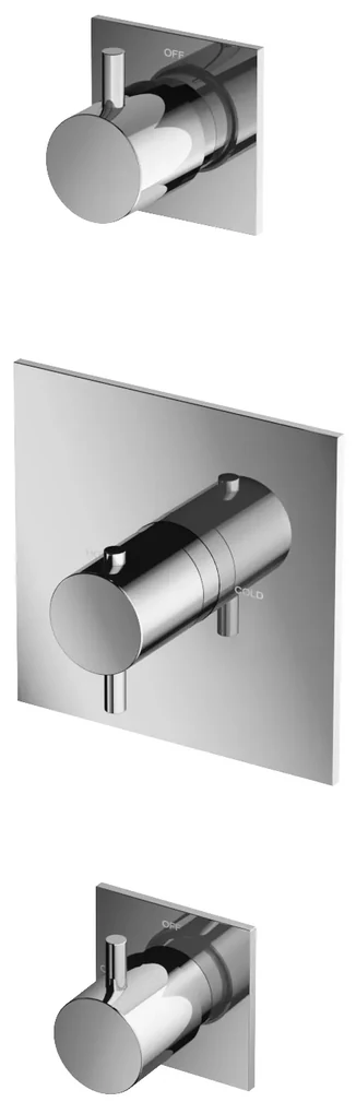 Hotbath Laddy Inbouw Thermostaat Geborsteld Nikkel L007